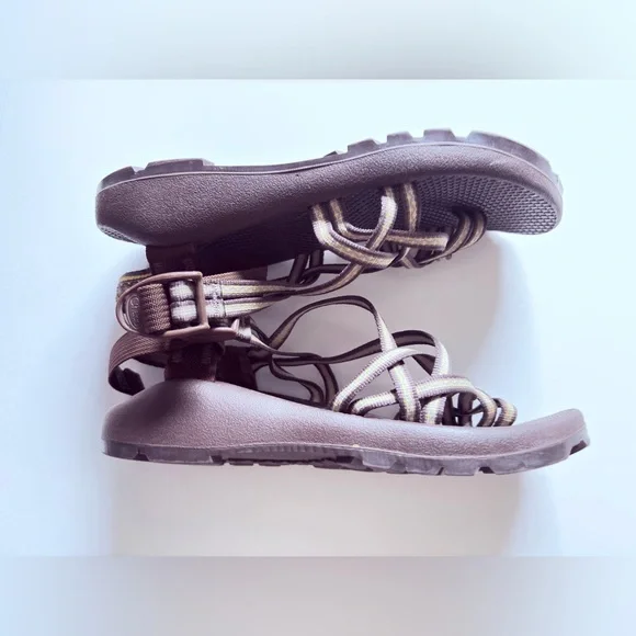 Chaco Women's Brown Strappy Sandals with Tan Accent - Picture 2 of 4